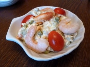 recette salade de crustacés macédoine fruits de mer