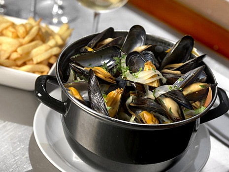 recette moules marinières frites