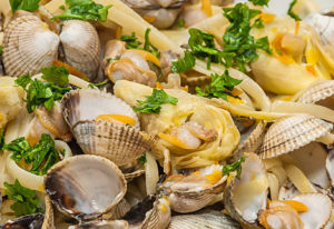 recette coques aux pâtes recipe cockle vongole