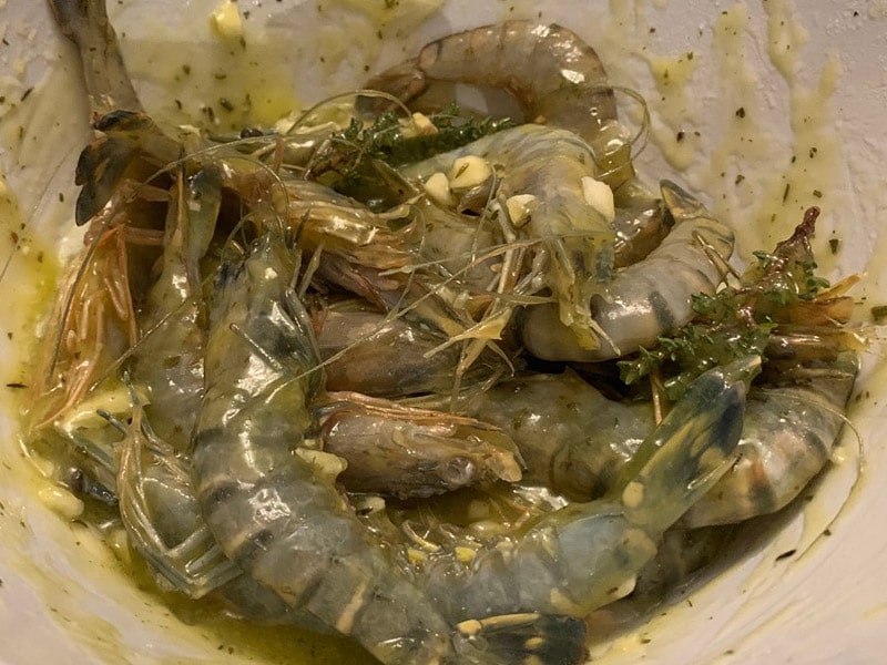 marinade gambas pour cuisson à la plancha