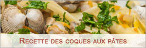 recette coques aux pâtes