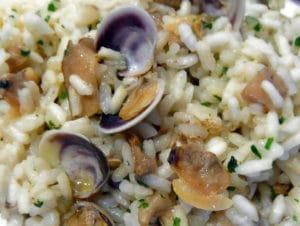 recette risotto aux tellines préparation temps de cuisson