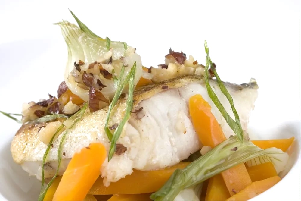 recette lieu jaune légumes